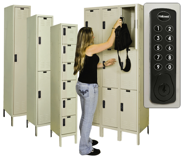 Locker Girl with Digitech Electronic Access Lockers