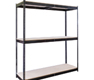 Black Rivetwell Shelving - Particle Board Decking