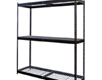 Black Rivetwell Shelving - Wire Decking